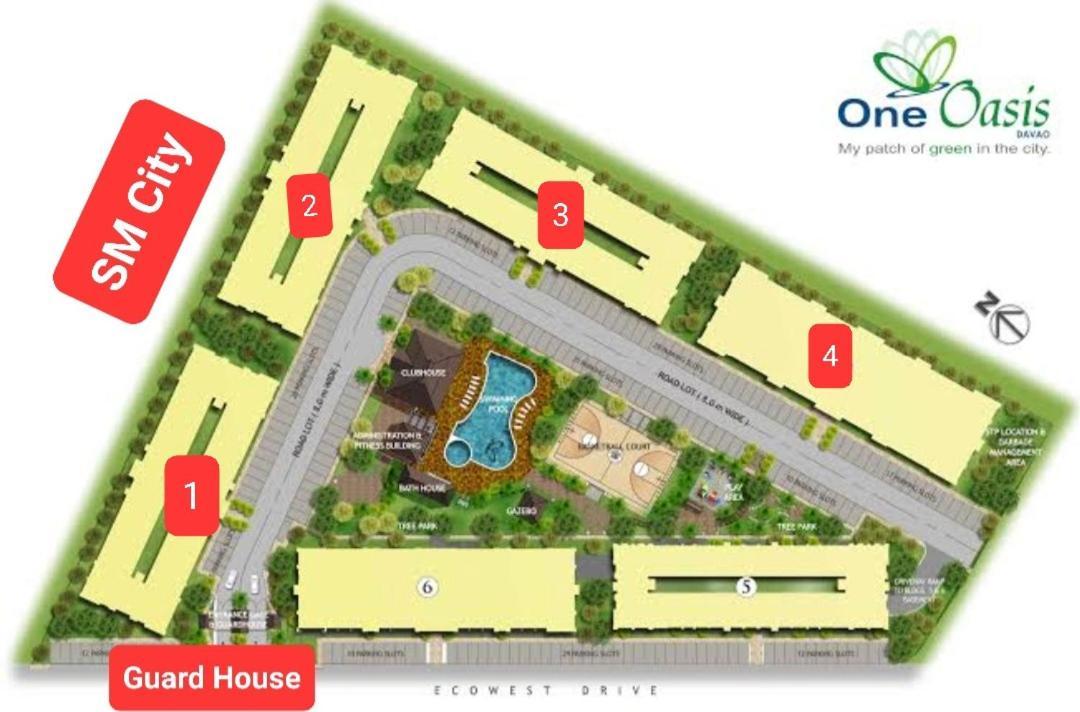 Ri'S One Oasis W Free Pool Back Of Sm City Mall Davao Stadt Exterior foto